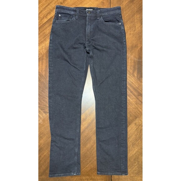 Revtown Jeans Mens 33x32 Dk Blue Sharp Straight Leg Stretch 5Pocket Decade Denim - Picture 1 of 5